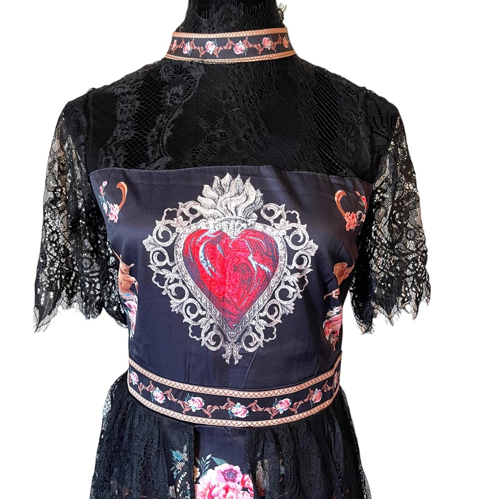 Stunning & Fun Lace Accent Dress The Rozmundah - Picture 2 of 13